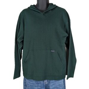 Vintage Higher State Forest Green Hooded Shirt Medium Made in Canada